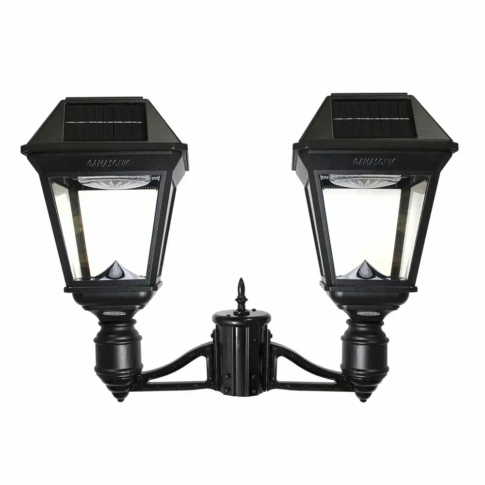 Gama Sonic Imperial III Solar Post Lights Two Heads