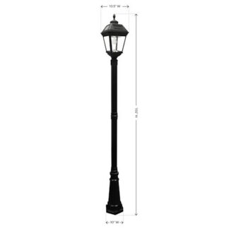 Gama Sonic Imperial Bulb Solar Post Light | Greenlytes