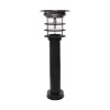 Gama Sonic Stainless Steel Bollard Solar Light Black