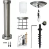 Gama Sonic Stainless Steel Bollard Solar Light What in the Box